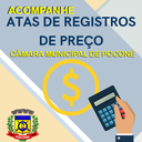 Acompanhe aqui as Atas de Registro de Preços da Câmara Municipal de Poconé
