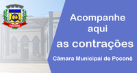 Acompanhe aqui as Contratações da Câmara Municipal de Poconé 