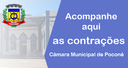 Acompanhe aqui as Contratações da Câmara Municipal de Poconé 