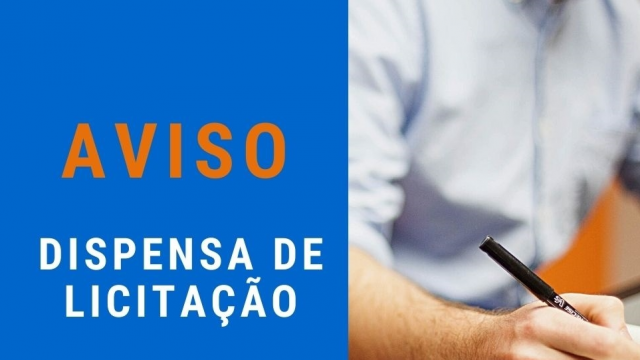 AVISO DE DISPENSA DE LICITAÇÃO