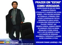 PRAZER EM "ESTAR" COMO VEREADOR.